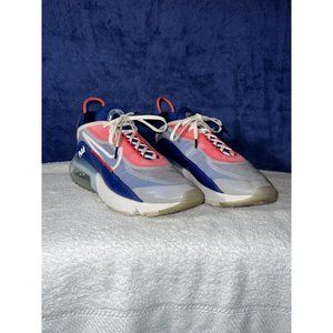 Nike Air Max 2090 White Chile Red Royal Blue Size 9